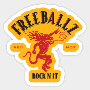 Red Hot Freeballz Sticker